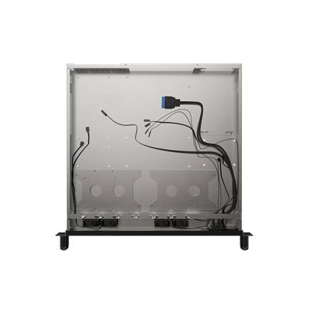 Lanberg Rackmount server chassis ATX 420/10 19"/1U | SC01-4201-10B | Black