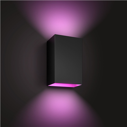 Philips Hue WCA Resonate Outdoor Wall Lantern, Black | 8 W | 2000-6500 Hue White Colour Ambiance