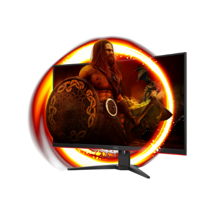 AOC | Curved Gaming Monitor | C32G2ZE | 31.5 " | VA | FHD | 16:9 | 240 Hz | 1 ms | 1920 x 1080 | 300 cd/m² | Headphone out (3.5mm) | HDMI ports quantity 2 | Black | Warranty 36 month(s)