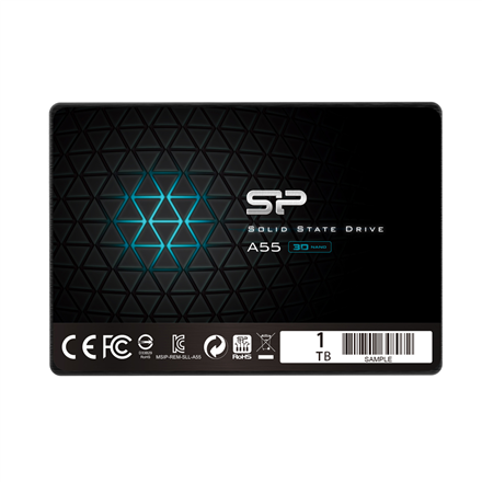 Silicon Power | A55 | 1000 GB | Solid-state drive interface SATA | Read speed 560 MB/s | Write speed 530 MB/s