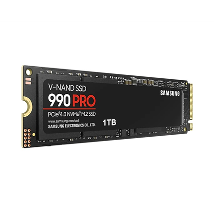 Samsung | 990 PRO | 1000 GB | SSD form factor M.2 2280 | Solid-state drive interface PCIe Gen4x4 | Read speed 7450 MB/s | Write speed 6900 MB/s