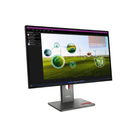Lenovo | ThinkVision | P27Q-40 | 27 " | IPS | 16:9 | 120 Hz | 4 ms | 350 cd/m² | HDMI ports quantity 1 | Eclipse black | Warranty 36 month(s)