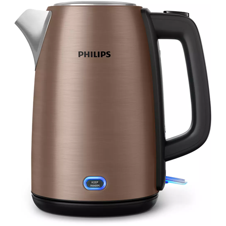 Philips | Kettle | HD9355/92 Viva Collection | Electric | 1740 W | 1.7 L | Stainless steel | 360° rotational base | Copper