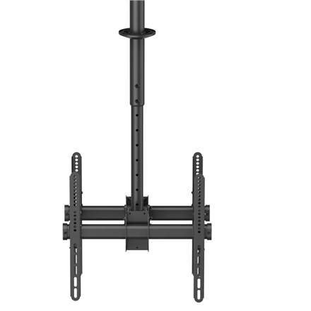 Neomounts NM-C440DBLACK Dual monitor/TV mount ceiling | Adjustable Height, Rotate, Tilt, Swivel | 32-60 " | Maximum weight (capacity) 45 kg | Black