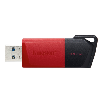 Kingston | USB Flash Drive | DataTraveler Exodia | 128 GB | USB 3.2 Gen 1 | Black/Red
