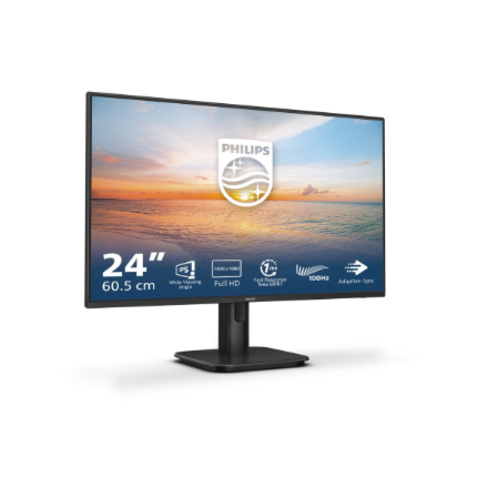 Philips | 24E1N1100A/00 | 24 " | IPS | 16:9 | 100 Hz | 1 ms | 1920 x 1080 pixels | 250 cd/m² | HDMI ports quantity 1 | Black | Warranty 36 month(s)