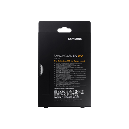 Samsung | SSD | 870 EVO | 500 GB | SSD form factor 2.5" | Solid-state drive interface SATA III | Read speed 560 MB/s | Write speed 530 MB/s
