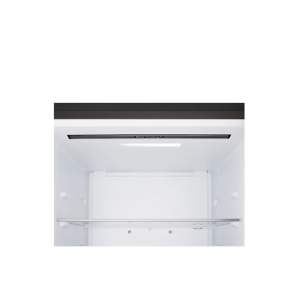 LG Refrigerator | GBBSJ10EEP | Energy efficiency class E | Free standing | Combi | Height 186 cm | No Frost system | Fridge net capacity 220 L | Freezer net capacity 113 L | Display | 35 dB | Essence Matte Black
