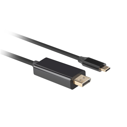 Lanberg USB-C to DisplayPort Cable, 1.8 m 4K/60Hz, Black | Lanberg | USB-C to DisplayPort Cable | CA-CMDP-10CU-0018-BK | Black | 1.8 m