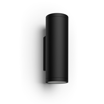 Philips Hue WCA Appear Outdoor Wall Lantern, Black | 8 W | 2000-6500 Hue White Colour Ambiance