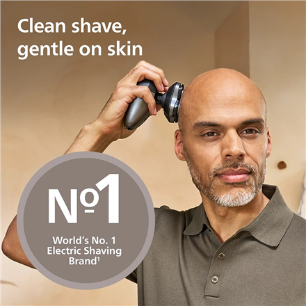 Philips Head Shaver | Pro 5000 Series HS5980/15 | Operating time (max) 60 min | Wet & Dry | Lithium | Deep Black