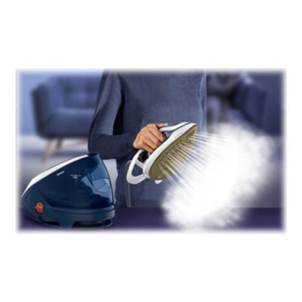 TEFAL | Steam Generator | GV9221E0 Pro Express Protect | 2600 W | 1.8 L | 7.6 bar | Vertical steam function | Calc-clean function | Blue/White