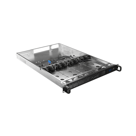 Lanberg Rackmount server chassis E-ATX 650/12 19"/1U | SC01-6501-12B | Black