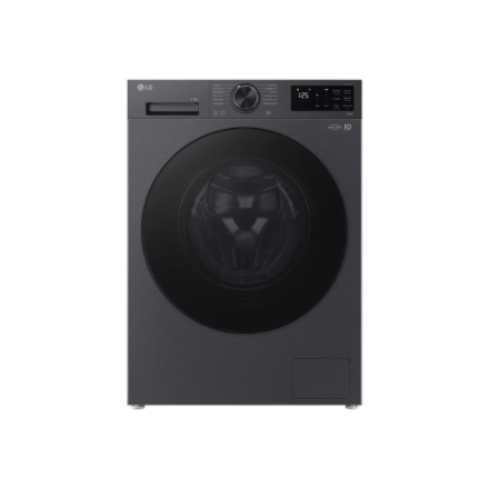 LG Washing machine | F4X5011TBB | Energy efficiency class A | Front loading | Washing capacity 11 kg | 1400 RPM | Depth 57 cm | Width 60 cm | Display | LED | Steam function | Direct drive | Wi-Fi | Matte Black