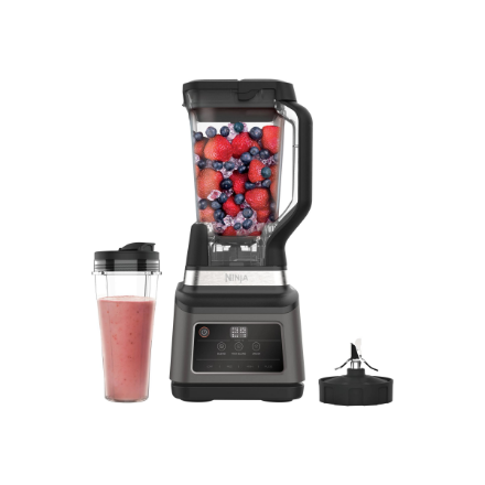 NINJA Mixer Blender 2in1 with Auto IQ | BN750EU | Tabletop | 1200 W | Jar material Plastic | Jar capacity 2.1+0.7 L | Ice crushing | Black/Silver