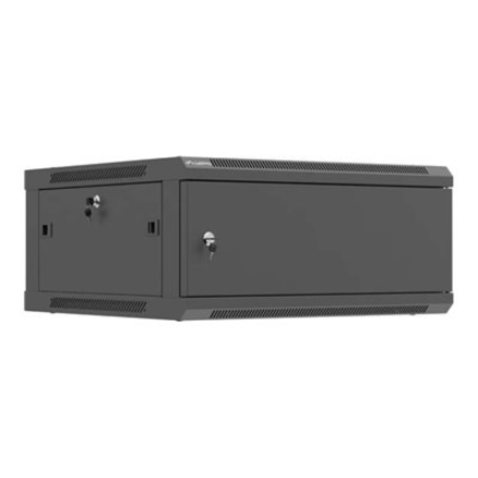 Lanberg Wall mounted installation cabinet 19" 4U 600X600 | WF01-6604-00B | Black
