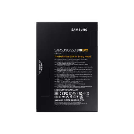 Samsung | SSD | 870 EVO | 2000 GB | SSD form factor 2.5" | Solid-state drive interface SATA III | Read speed 560 MB/s | Write speed 530 MB/s