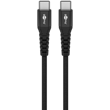 Goobay | USB-C Supersoft Textile Cable with Metal Plugs | 73954