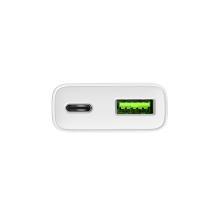 Natec Ribera USB Charger Gan Slim USB 1X USB-A + 1X USB-C 20W | NUC-2376