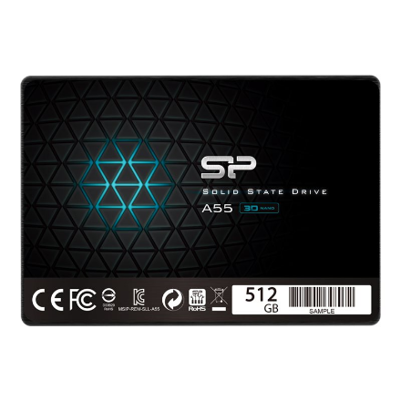 Silicon Power | A55 | 512 GB | SSD form factor 2.5" | Solid-state drive interface SATA | Read speed 560 MB/s | Write speed 530 MB/s