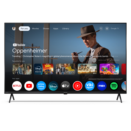 Sharp | 43HP5265E | 43 | Smart TV | Google TV | HD | Black