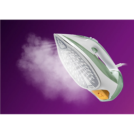 Philips DST7012/70 HV | Steam Iron | 2600 W | Water tank capacity 300 ml | Continuous steam 45 g/min | Steam boost performance 220 g/min | Desert Green/Gray