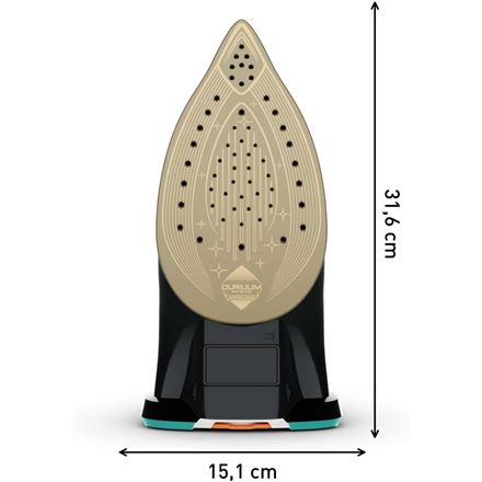 TEFAL | Ultimate Pure FV9844E0 | Steam Iron | 3200 W | Water tank capacity 350 ml | Continuous steam 60 g/min | Steam boost performance 250 g/min | Blue/Black