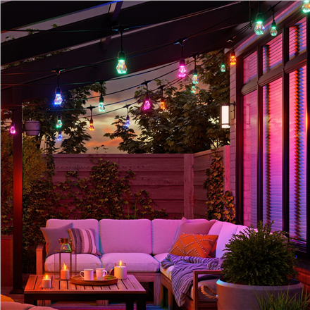 Nanoleaf Essentials Matter Smart Multicolour Outdoor String Lights Starter Kit 30m | 16M+