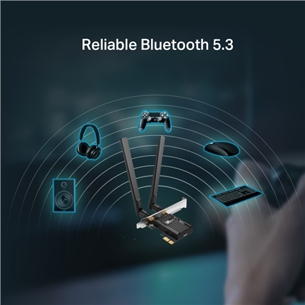 TP-LINK AX900 Wi-Fi 6 Bluetooth PCIe Adapter | Archer TX10E | 802.11ax | MU-MiMO Yes | no PoE | Antenna type Two High Gain Dual-Band Antennas