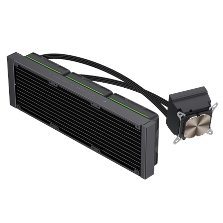 Gamemax CPU Liquid Cooler | HAILSTORM 360 LCD BK | Black