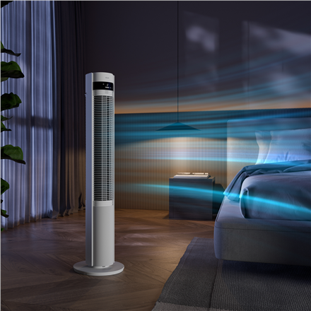 Duux Fan | Elevate | Tower Fan | White | Diameter 29 cm | Number of speeds 12 | Oscillation | 4-40 W