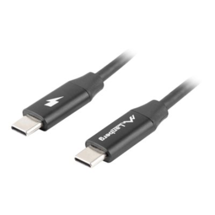 Lanberg USB-C 2.0 Cable, Quick Charge 4.0 | CA-CMCM-40CU-0018-BK | USB Type-C to USB Type-C | 1.8 m
