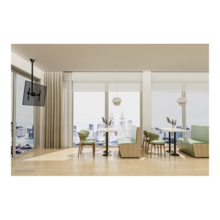 Neomounts CL35-440BL16L Monitor/TV Mount Ceiling | Adjustable Height, Rotate, Tilt, Swivel | 37-70 " | Maximum weight (capacity) 50 kg | Black