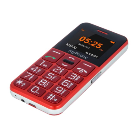 myPhone | Halo Easy | Red | 1.77 " | TFT | 24 MB | 32 MB | Single SIM | Bluetooth | Main camera resolution 0.3 MP | 1000 mAh