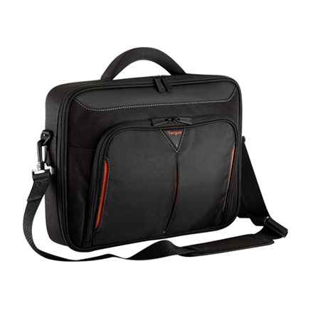Targus | Classic+ | Fits up to size 15.6 " | Messenger - Briefcase | Black/Red | Shoulder strap