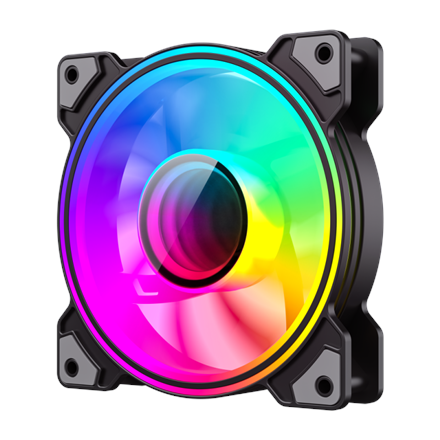 Gamemax Case Fan | DUAL RING INFINITY BK | Black