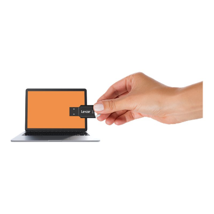 Lexar | USB Flash Drive | JumpDrive V40 | 64 GB | USB 2.0 | Black
