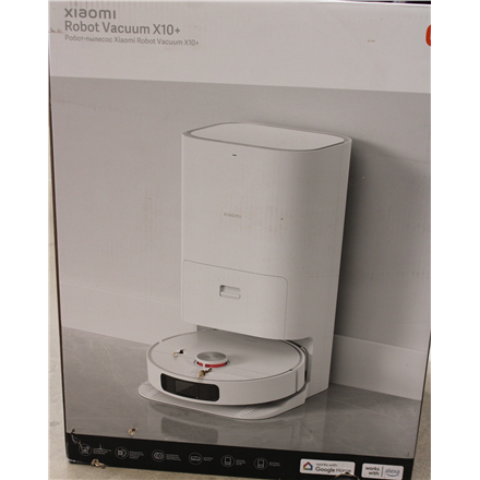 SALE OUT. | Xiaomi | Robot Vacuum | X10+ EU | Wet&Dry | Operating time (max) 120 min | Lithium Ion | 5200 mAh | Dust capacity 0.35 L | 4000 Pa | White | Battery warranty 24 month(s) | DAMAGED PACKAGING