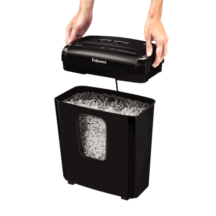 Powershred | 6M | Black | 13 L | Credit cards shredding | Paper handling standard/output 6 sheets per pass | Mini-Cut Shredder | Warranty 24 month(s)