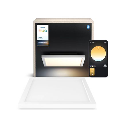 Philips Hue Aurelle square panel light, White | 2200-6500 Hue White Ambiance