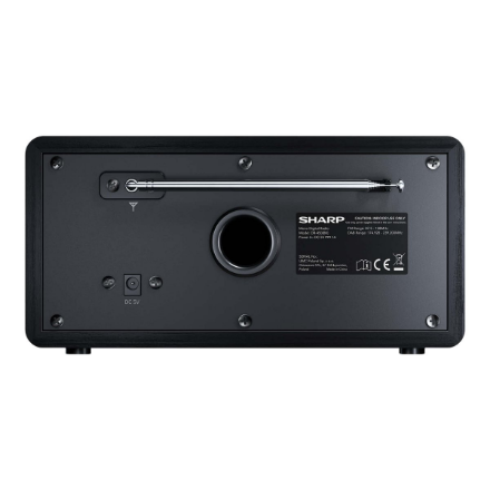 Sharp DR-450(BK) Digital Radio, FM/DAB/DAB+, Bluetooth 4.2, Alarm function, Midnight Black | Sharp | Digital Radio | DR-450(BK) | Bluetooth | Midnight Black