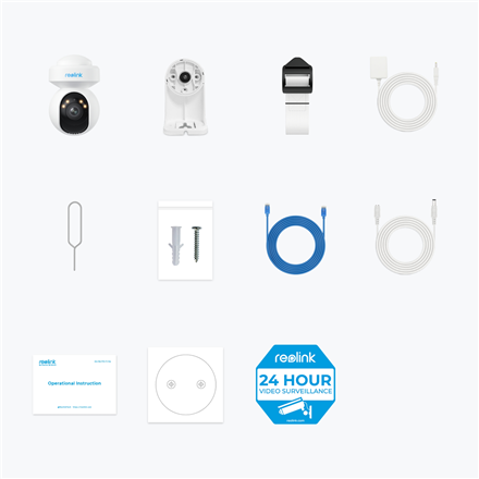 Reolink | Smart WiFi Camera with Motion Spotlights | E Series E540 | PTZ | 5 MP | 2.8-8/F1.6 | IP65 | H.264 | Micro SD, Max. 512 GB