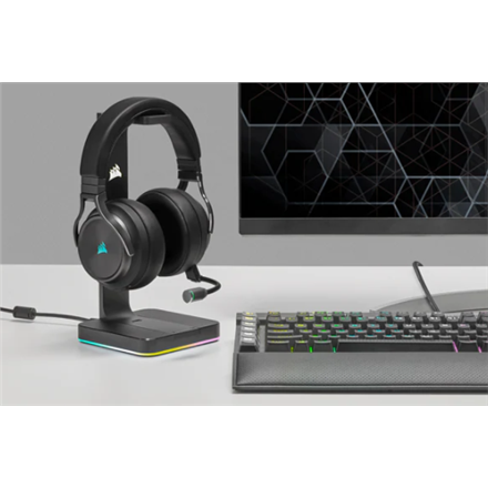 Corsair | High-Fidelity Gaming Headset | VIRTUOSO RGB WIRELESS XT | Wireless/Wired | Over-Ear | Black | Wireless