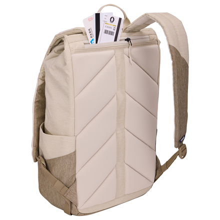Thule | Lithos | Backpack 16L | Fits up to size 16 " | Laptop backpack | Pelican Gray/Faded Khaki