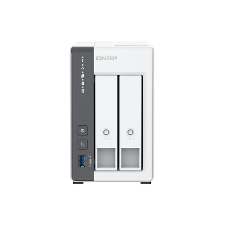 QNAP 2-bay 2.5 GbE NAS with Integrated NPU | TS-216G | ARM 4-core | Cortex-A55 | Processor frequency 2.0 GHz | 4 GB