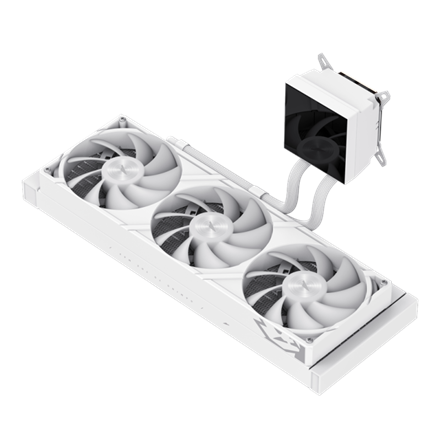 Gamemax CPU Liquid Cooler | GLACIER 360 LCD WH | White