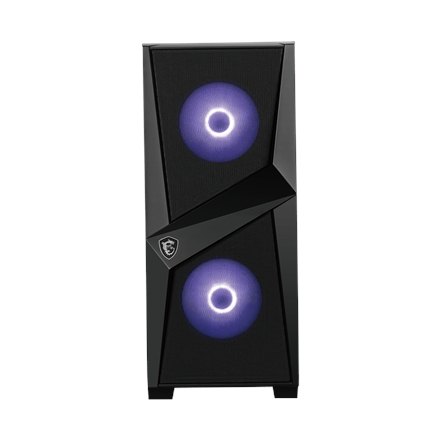MSI MAG FORGE 100M PC Case, Mid-Tower, USB 3.2, Black | MSI | MAG FORGE 100M | Black | ATX