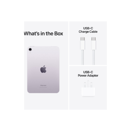 Apple iPad Mini (A17 Pro) | 8.3 " | Purple | Liquid Retina | 2266 x 1488 pixels | 128 GB | Wi-Fi | Front camera | 12 MP | Rear camera | 12 MP | Bluetooth | 5.3 | iPadOS