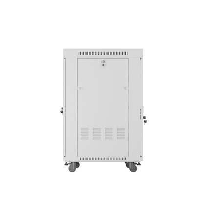 Lanberg | Rack cabinet 19" free-standing 22U/600x800 (flat pack) with glass door | FF01-6822-12SL | Grey