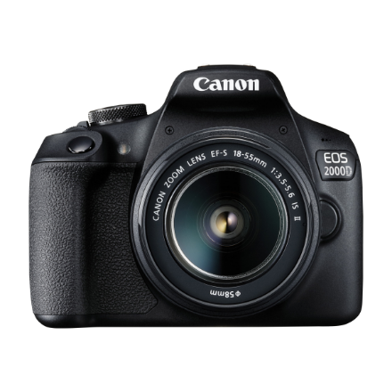 Canon | EOS | 2000D 18-55 IS II EU26 | SLR Camera Kit | Megapixel 24.1 MP | Image stabilizer | ISO sensitivity (max) 12800 | Display diagonal 3.0 " | Wi-Fi | Video recording | APS-C | Black
